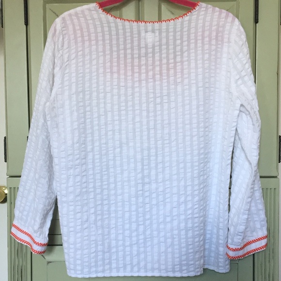 Two Gingham Embroidered Jcrew Tops - Picture 12 of 16